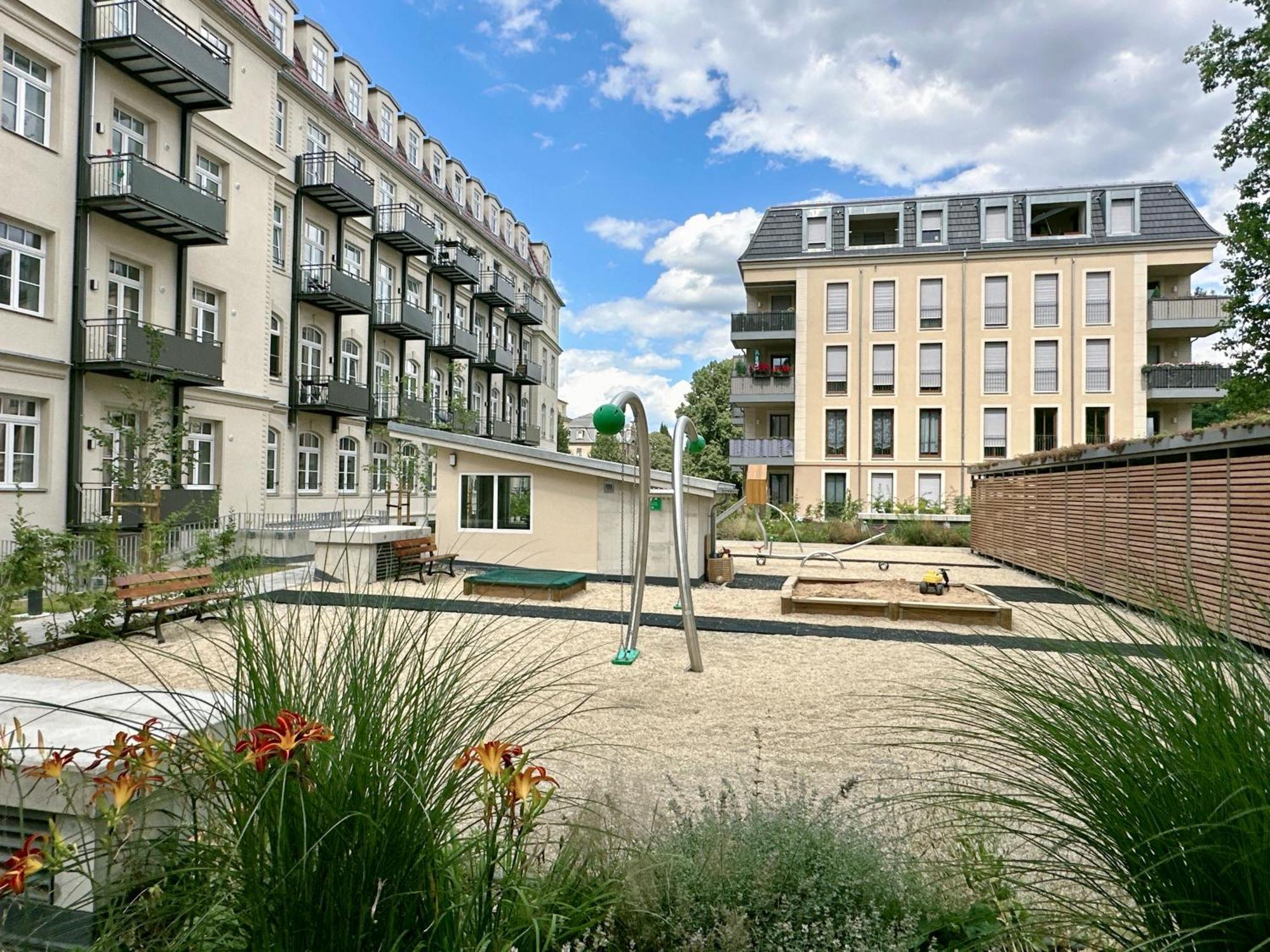 Oasis Appart - Wohnen In Dresden - Netflix - Tiefgarage - Dachterrasse Екстер'єр фото