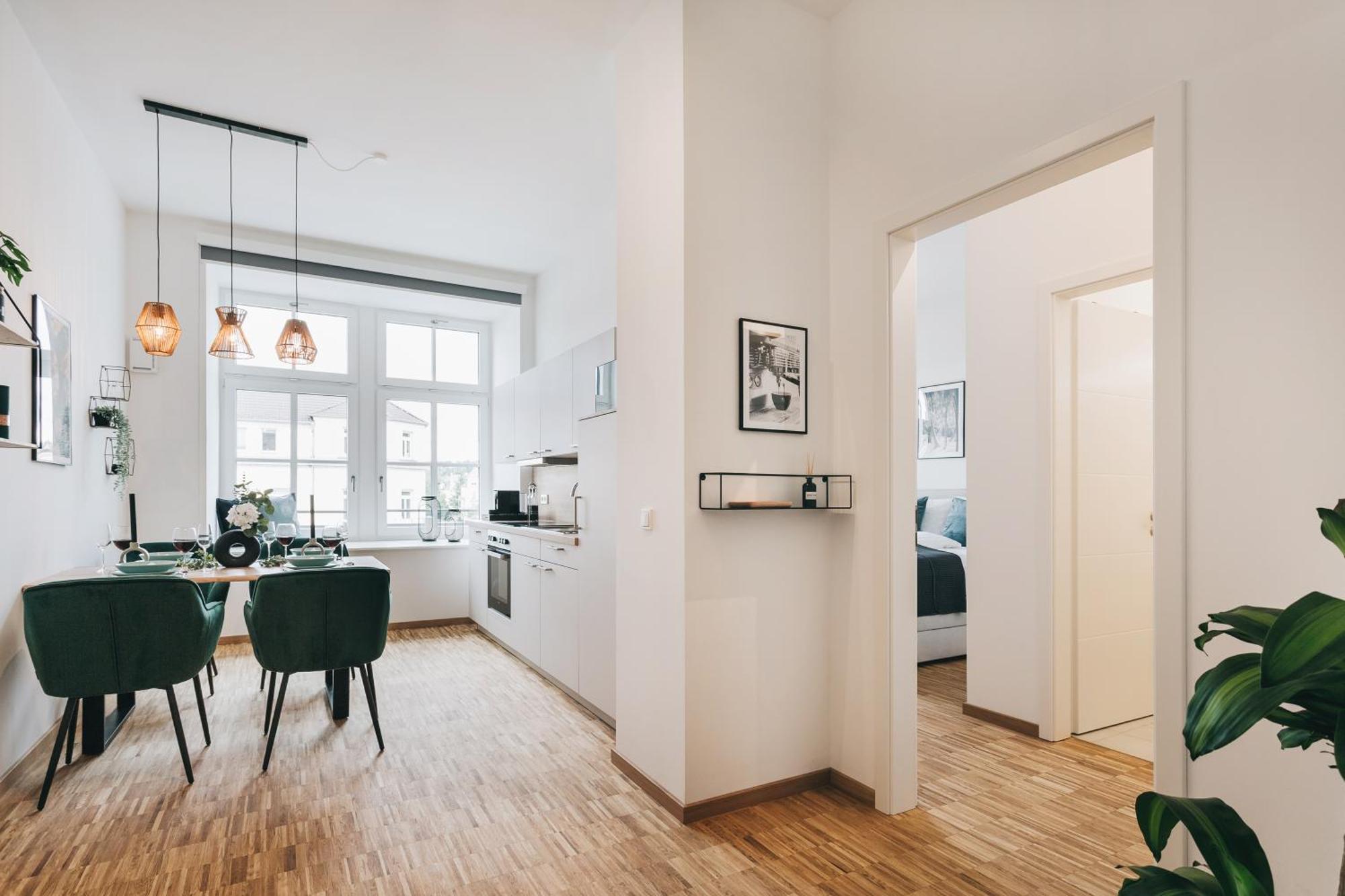 Oasis Appart - Wohnen In Dresden - Netflix - Tiefgarage - Dachterrasse Номер фото