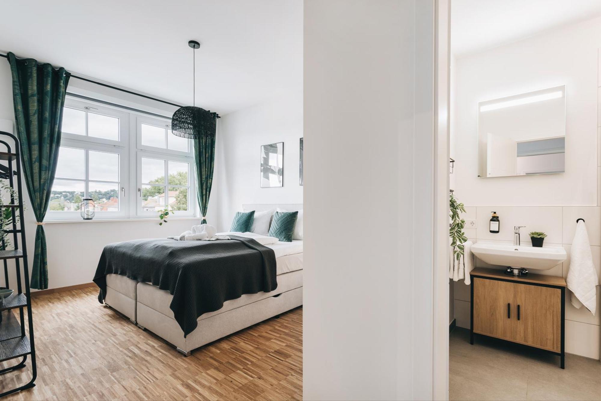 Oasis Appart - Wohnen In Dresden - Netflix - Tiefgarage - Dachterrasse Номер фото